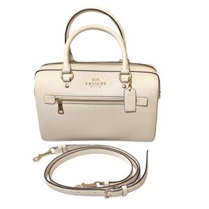 NWOT Coach Cream Rowan Satchel Bag